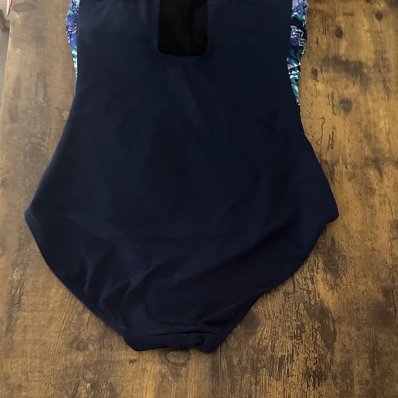 Blue One Piece Swimsuit TYR SIZE 10 - Picture 5 of 9